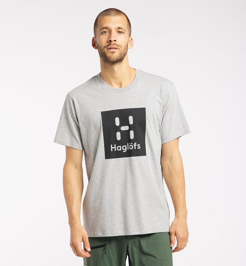 Haglöfs Camp T-Shirt Grey/Black For Mens LIHAS5630 Australia